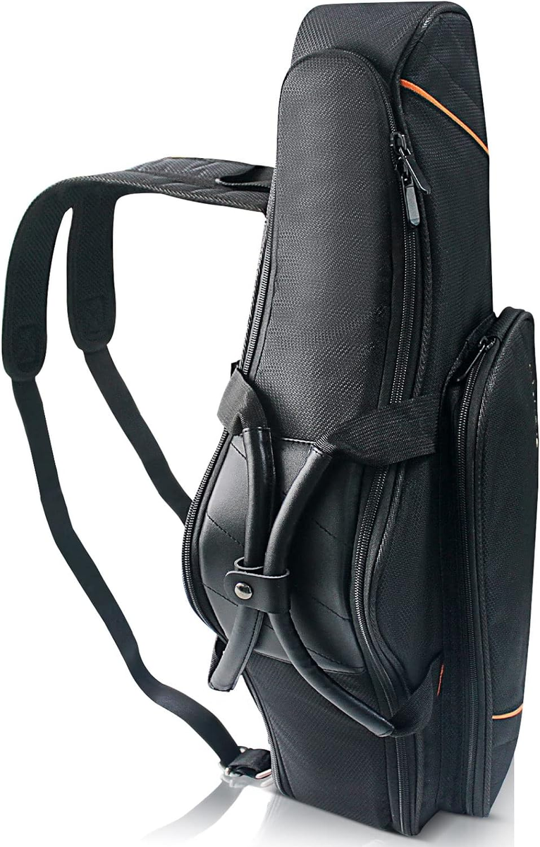 Alto Saxophone Gig Bag Backpack Case with Flute Pocket, Padded
