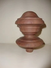 WOOD FINIAL UNFINISHED FOR NEWEL POST FINIAL OR CAP #92