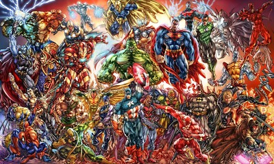 marvel super heros metallschild 30 x 20 cm