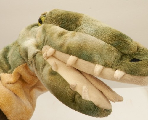 Dinosaur Animal Planet Hand Puppet Plush About 10" Long Head - Picture 3 of 3
