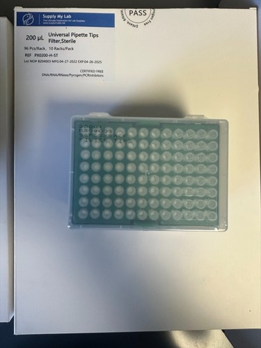 200uL Pipette Tips, Eppendorf Compatible, Filter, Sterile (50 racks/case) - Picture 3 of 3