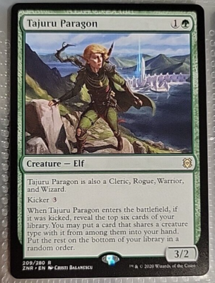 best kicker cards mtg MTG Tajuru Paragon Zendikar Rising 209/280 Regular Rare