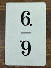 Vintage 1938 Parker Bros FLINCH Card Game Replacement Card Black / Blue 6