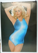 ORIGINAL 1978 SUZANNE SOMERS "Blue Swimsuit" PRO ARTS POSTER #14-573 - NM / MINT