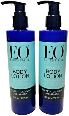 (2 Pack) EO Essential Oils - Eucalyptus & Mint with ARNICA - BODY LOTION, 8 oz