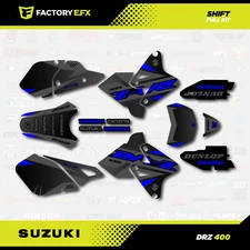 Gray Blue Shift Graphics Kit fits Suzuki DRZ400SM Drz400s drz400 Supermoto DRZ