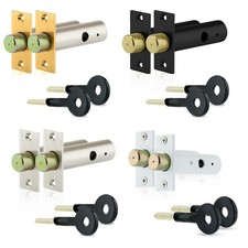 XFORT Mortice Door Bolts with 2 Star Keys, Door Security Rack Bolt (60mm)