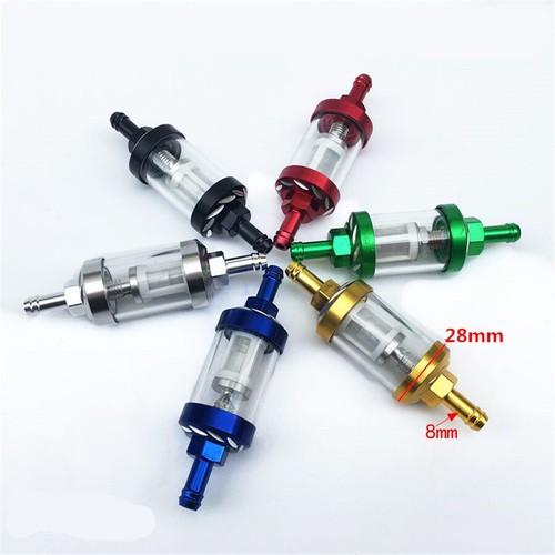 8mm 5/16''Fuel Filter Motorcycle Fuel Gas Filter Car Petrol Diesel Inline Tube - Picture 16 of 17