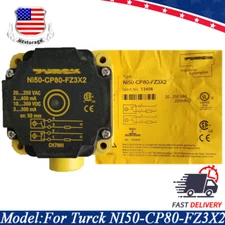 For Turck NI50-CP80-FZ3X2 NI50CP80FZ3X2 Inductive Proximity Sensor 50mm PNP