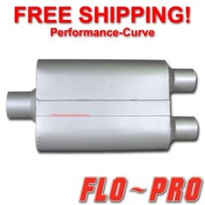 2 Chamber Performance Street Muffler Flo-pro Super V 2.5 2.25 - V425422