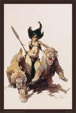 The Huntress By: Frank Frazetta Poster 24in x 36in