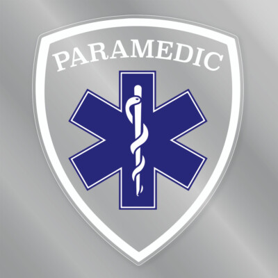 Paramedic with Star of Life Shield Clear Sticker | eBay