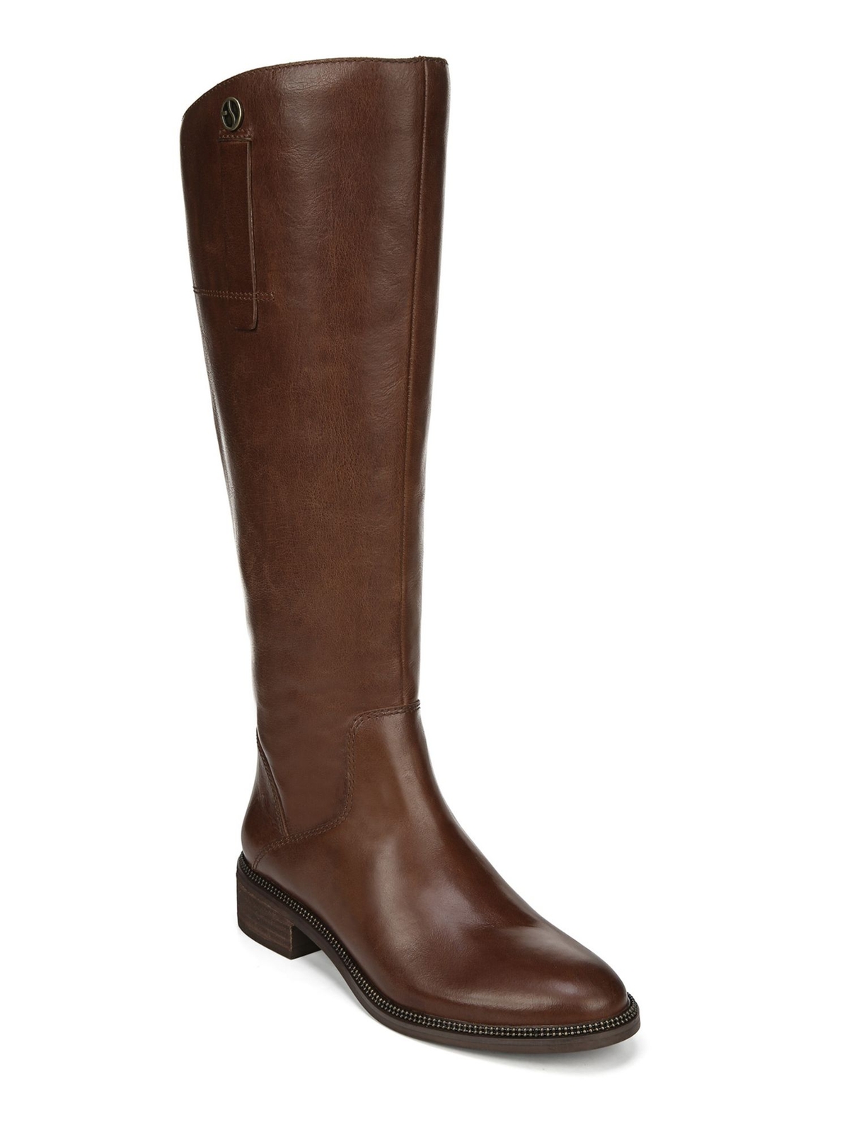 FRANCO SARTO Womens Brown Equestrian Pull Tabs Becky Leather Riding Boot 6 M WC