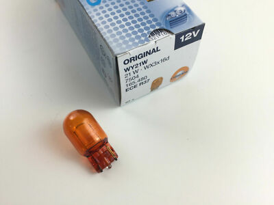 Osram WY21W Lampe 7504 12 Volt 21 Watt 12V 21W orange WX3x16d ECE R37 E4
