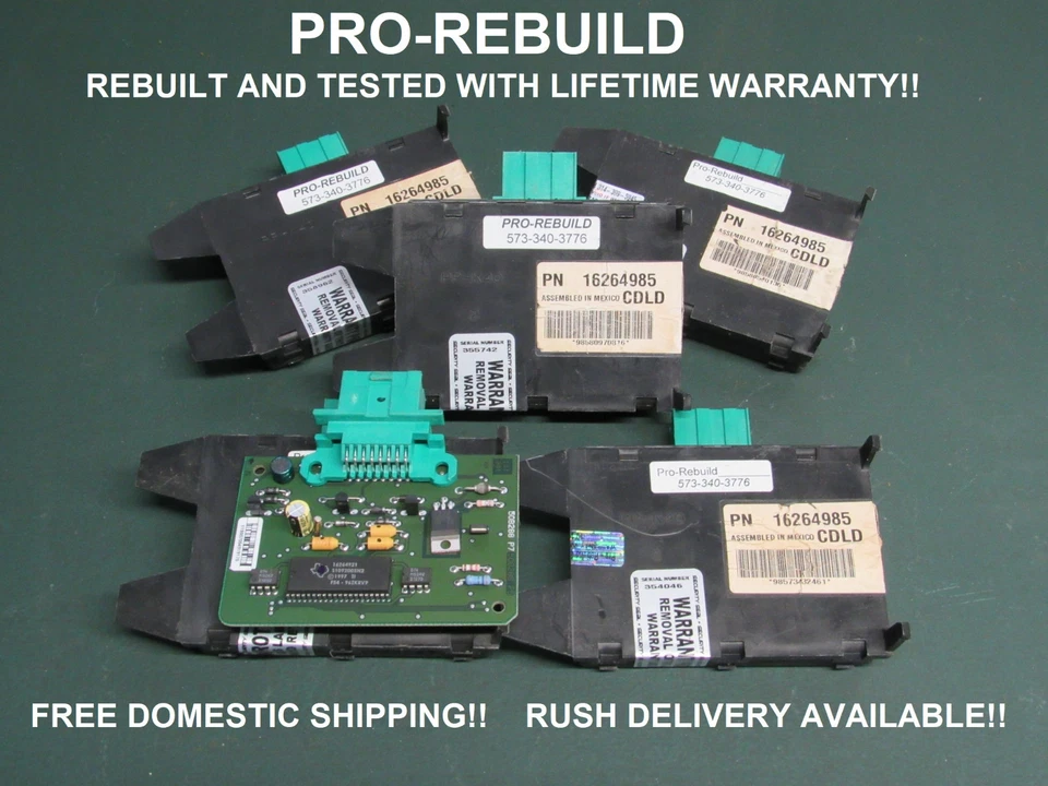 CHEVY EXPRESS GMC SAVANNA VAN 2500 3500 ANTI-THEFT PASSLOCK VATS MODULE 16264985 - Image 4 of 4