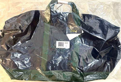 Polo Ralph Lauren Men's Logo Canvas Large Duffel Bag Newport Navy NEW - Picture 9 of 12