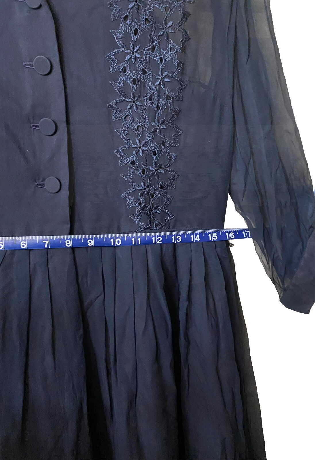 Vintage 1940s 50s Flare Dress - image 3