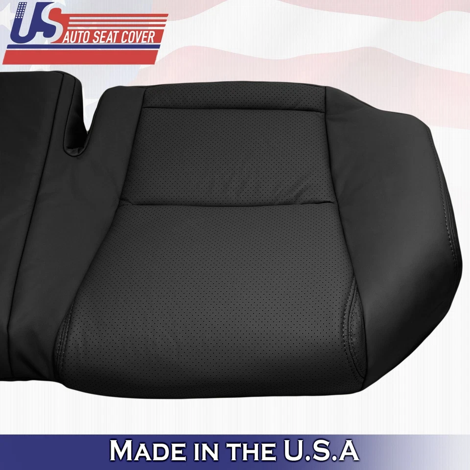 2007 适用于雷克萨斯 GS300 GS350 第二排长凳底部穿孔皮革保护套黑色 — 第 3/4 张图片