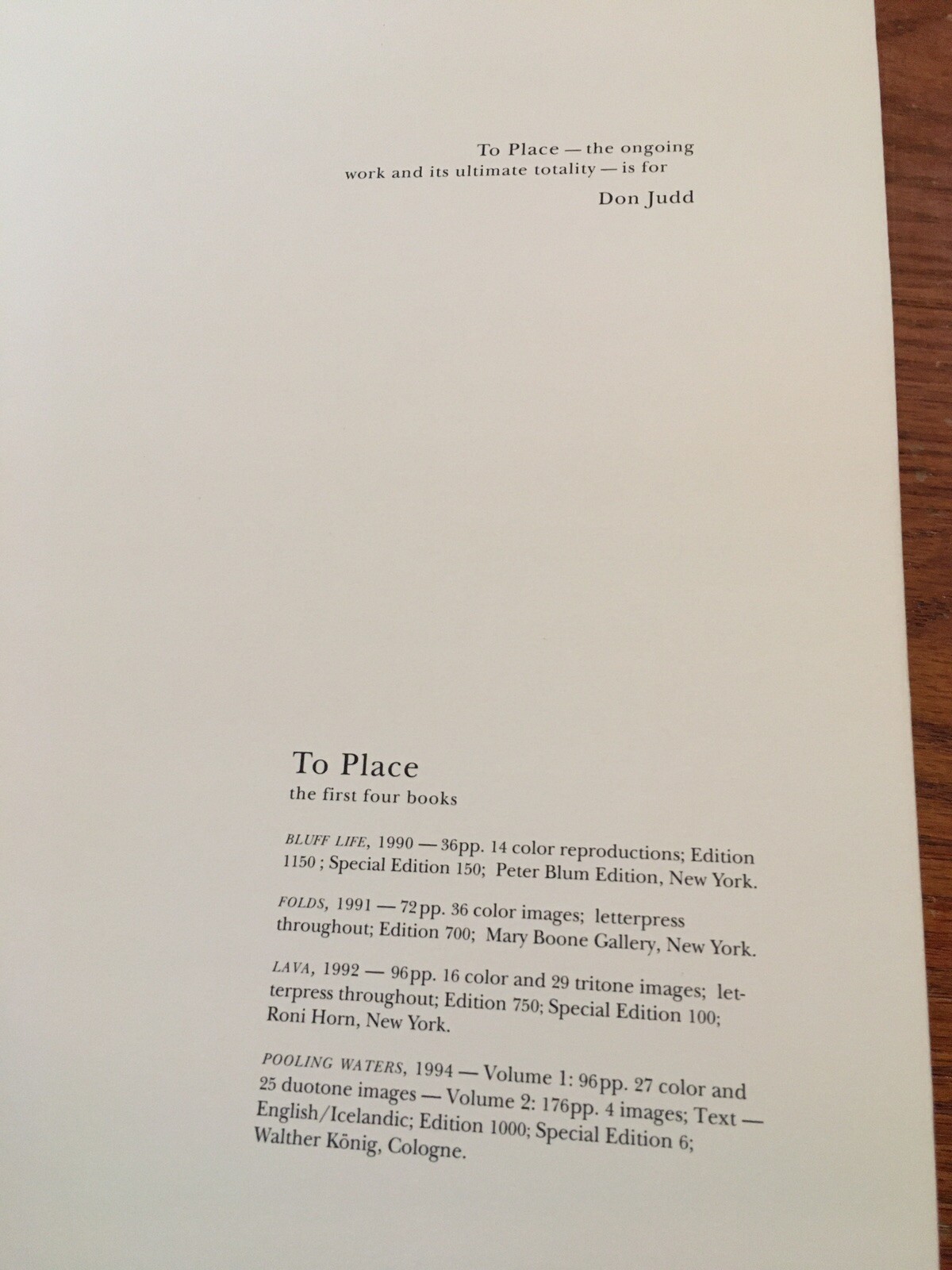 Roni Horn Inner Geography (Island) 0912298677 Art Baltimore Exposition