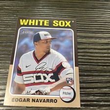 2024 Topps Heritage Edgar Navarro Rookie #362 Chicago White Sox Rookie Card