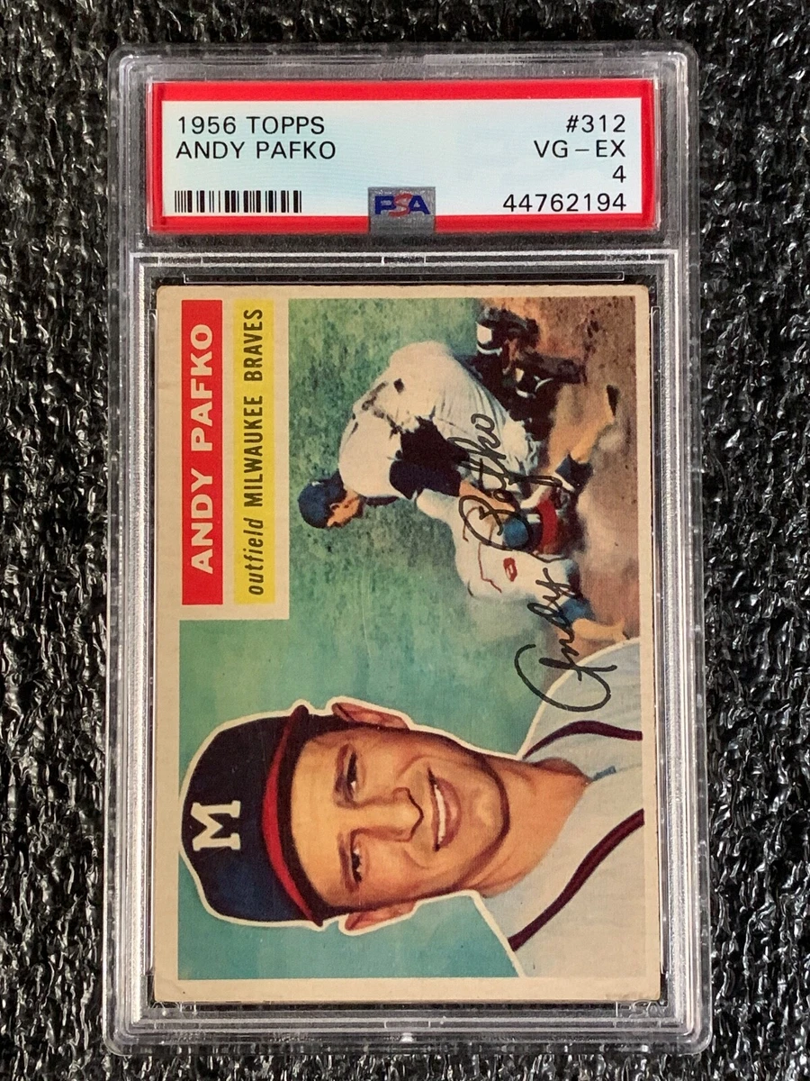 ゲームセンター・ゲームカード ANDY PAFKO 1956 TOPPS #312 PSA 8(OC) ANDY PAFKO 1956 TOPPS #312 PSA 8(OC)