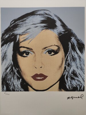 Andy Warhol Signed Lithograph - Debbie Harry  - Certificate Leo Castelli