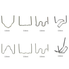 100pcs Wave Hot Staple Standard 0.6/0.8mm For Plastic Stapler Repair Welder US