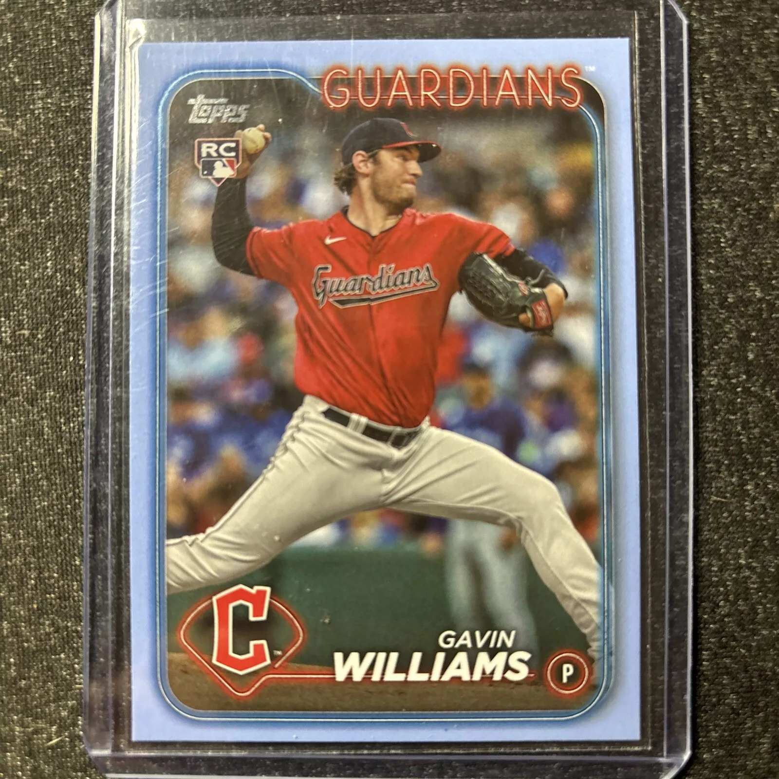 2024 Topps Series 1 #242 Gavin Williams Rookie Father’s Day Blue /50 SSP