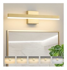 Eicrkodn 23.6 Gold LED Bathroom Vanity Light 20W 5CCT Dimmable Fixture