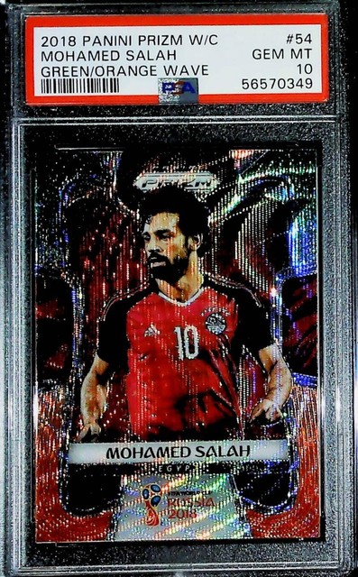 Mohamed Salah 2018 Panini Prizm World Cup Blue Wave