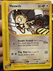Pokemon Meowth Card 121/165 Expedition Base Set, Vintage 2002 E-Reader NM-/LP+