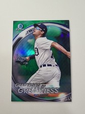 Riley Greene 2020 Bowman Draft Glimpses Of Greatness Green /99 Detroit Tigers 