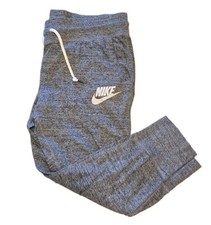Nike Sportswear Gym Vintage Capri Jogger Pants Women Size M Heather Gray