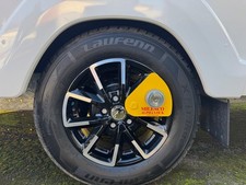 Milenco Alpha Sold Secure Gold Wheel Lock for Caravans