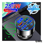 Car charger USB-C USB A cigarette lighter charging adapter car fast charger GWE
