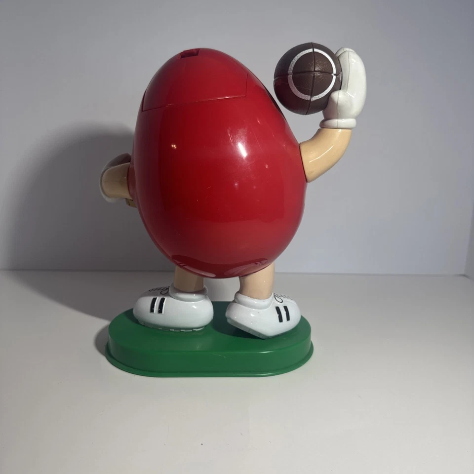 Vintage Red M&Ms Football Candy Dispenser Limited Edition Gold Helmet 1990’s - Image 2 of 4
