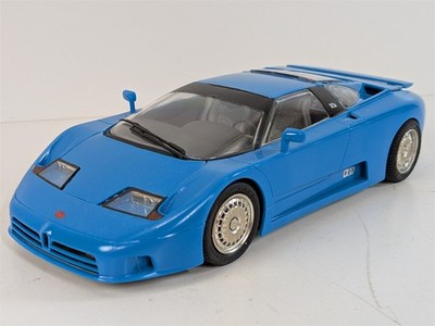 Monogram 1992 Bugatti EB110 Turbo Model Car Kit Built & Painted Blue 1/24