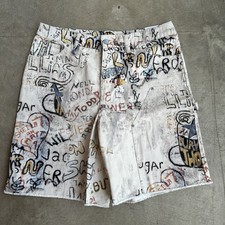 AirJordan グラフィティショートパンツ Nike Air Jordan 'Sail' Men's Printed Graffiti Shorts HF9345-133 Sz
