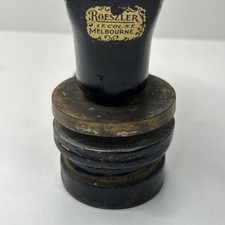 Roeszler Cast Iron Lever Press Notary Seal Stamp Embosser Melbourne Collectible 