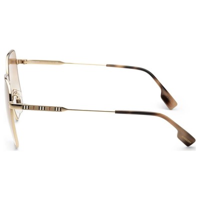 Burberry Jude Light Gold Gradient Ochre Square Sunglasses Burberry Sunglasses Jude Light Gold W/ Clear Gradient Ochre  main image 2