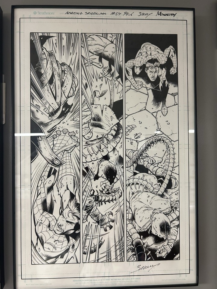 AMAZING SPIDER-MAN ISSUE 54 PAGE 6 MARK BAGLEY ORIGINAL ART ASM MARVEL COMICS Comic Art