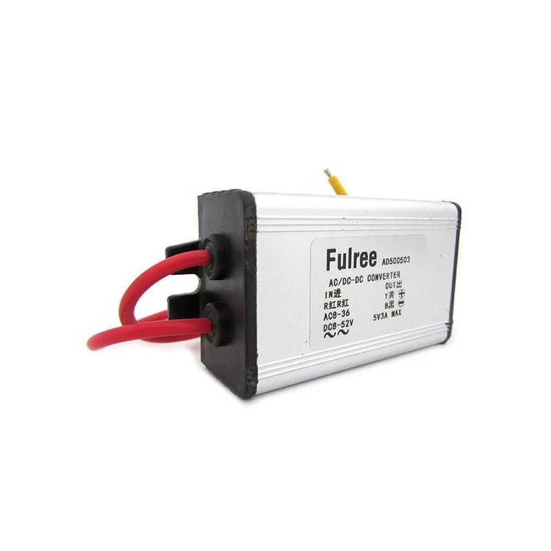 Convertitore DC-DC da 12V/24V, Attrezzature elettriche Trasformatori a 5V 3A Convertitore Modulo di alimentazione Convertitore di tensione Trasformatore Regolatore di tensione Riduttore