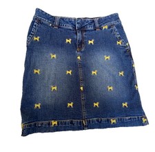 LILLY PULITZER Blue Jean Denim Mini Kent Skirt Size 0