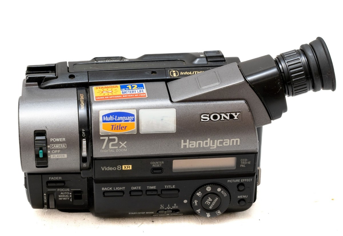 Videocamera Sony Handycam CCD-TR511E PAL 8mm Video8 XR Hi8 Video