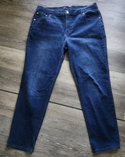 Gap Womens Jeans Blue Size 32 Girlfriend Mid Rise Denim Stretch Cotton Blend