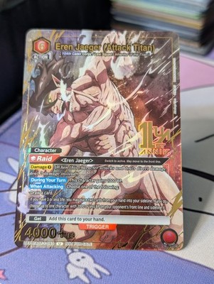 Eren Jaeger (Attack Titan) (Gold) UEPR/AOT-1-093 Union Arena Promotion Cards