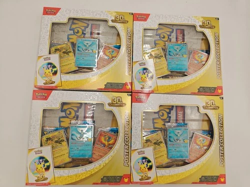 2026 Pokemon TCG 30th Celebration Anniversary Poster Collection Sealed LOT of 4