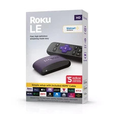 Roku LE - HD Streaming Media Player with High Speed HDMI Cable and Simple Remote