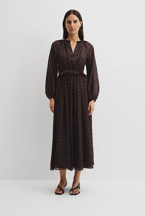Midi Dress Country Road Silk Dress Country Road Women's Silk Maxi Dresses  For Women For Sale