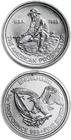 Random Year 1/10oz Engelhard Silver Prospector Round